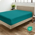 thumbnail image 4 of Bare Home Fitted Sheet - Premium 1800 Collection - Deep Pocket - Ultra-Soft Wrinkle Resistant - King, Emerald, 4 of 7