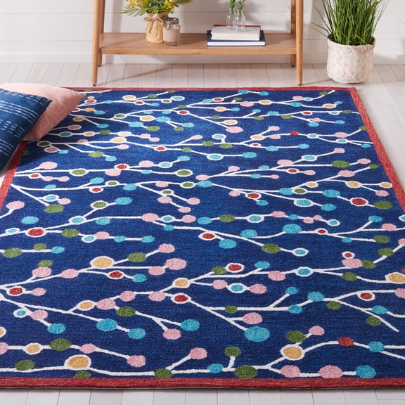 Safavieh Jardin Bevin Floral Area Rug, Blue/Pink, 5' x 8'