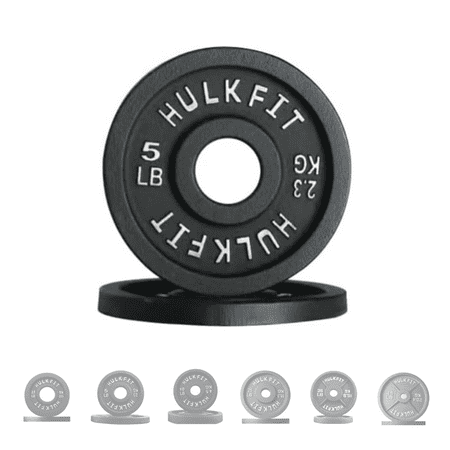 HulkFit 2-inch Olympic Steel Plate, 5lb Pair