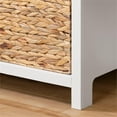 thumbnail image 3 of Rosebery Kids 3-Drawer Coastal Engineered Wood Dresser with Baskets in White, 3 of 8