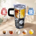 thumbnail image 6 of Camo 20oz Stainless Steel Tumbler with Handle and Straw – Insulated Travel Cup with Sliding Lid, 360° Full Wrap Printed Mug for Home, Outdoor & Sports Use, Camouflage, 6 of 6