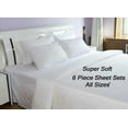 thumbnail image 2 of 6 PIECE DEEP POCKET SUPER SOFT BAMBOO EGYPTIAN COMFORT 2100 SERIES BED SHEET SET, 2 of 14