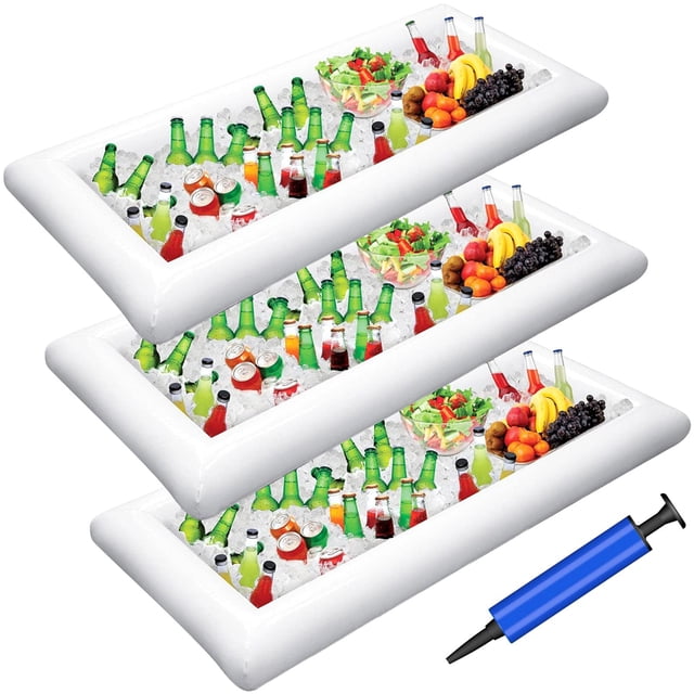 Barras Inflables para Servir Jasonwell Bandejas de Hielo y Ensaladas x3