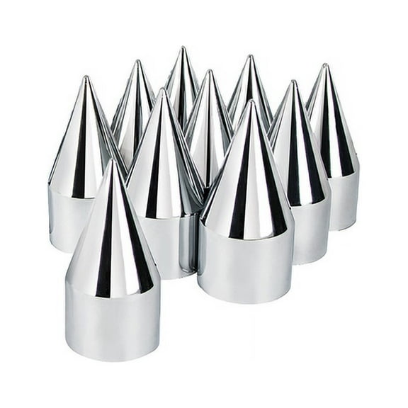 United Pacific 10770 Wheel Lug Nut Cover Set Chrome, Spike