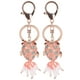 thumbnail image 1 of 2 llaveros con decoración de pez dorado y diamantes, colgante para coche, regalo pequeño y exquisito, color rosa, 1 of 5