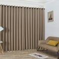 thumbnail image 2 of Warm Home Designs 2 Extra Large, Extra Wide Brown Taupe Color Floor-To-Ceiling 108" x 108” Inch Room Divider Curtains. Each Drape Come with 2 Matching Tie-Backs.  N Taupe Wall 108, 2 of 6