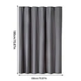 thumbnail image 6 of SLYNSHome Shower Curtain Bathroom Accessories,Heavy Duty Thick Fabric Shower Curtains for Bath Bath Curtain with Hooks - Gray, 6 of 8