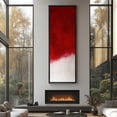 thumbnail image 4 of Large Framed Canvas Art Blood Red Abstract Print for Modern Living Room Bedroom Wall Decor - 60"x20" Black Framed, 4 of 6