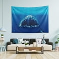 thumbnail image 5 of Shark Mouth Tapestry Wall Hanging Tapestries Happy Colorful Hippie Psychedelic Art Polyester Carpet Wall Decorative for Living Room Bedroom 60x51inch, 5 of 7