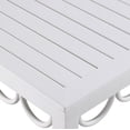thumbnail image 6 of Meridian Furniture Portofino White Aluminum Outdoor Patio Coffee Table, 6 of 10