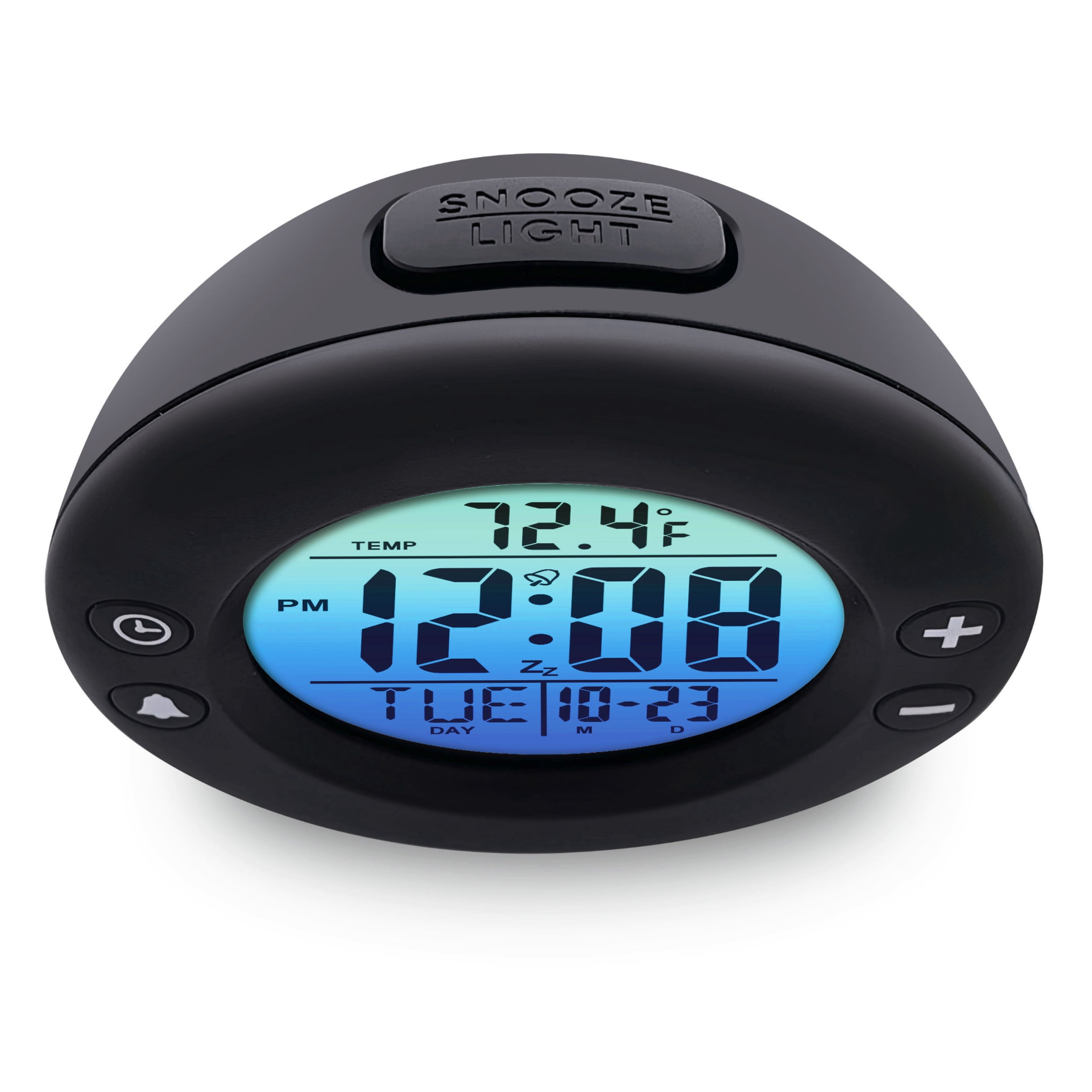 DIGITAL COLOR FADE ALARM CLOCK, BLACK