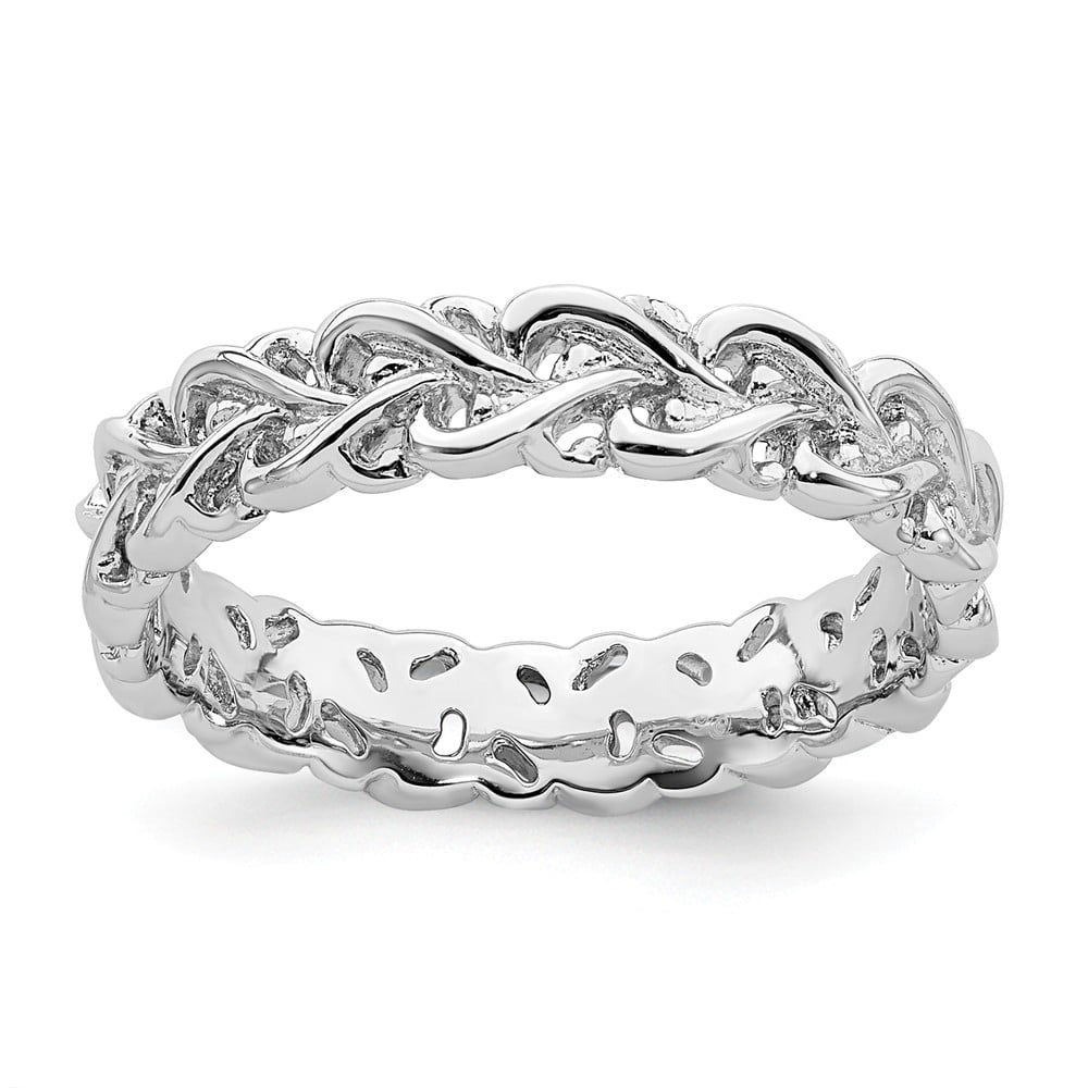 Ring Women - Stackable Expressions Sterling Silver Polished Intertwined