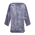 thumbnail image 4 of Axiiglly Cardigan for Women Plus Size Lightweight Cardigans Autumn Casual Comfy Puff Sleeve Open Front Tops Floral Print Loose Swim Beach Bathing Suit Cover Up, 4 of 5