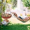 thumbnail image 4 of Trianu Hanging Bird Bath for Outdoors, 9in Bird Feeder Birdbath Bowl for Outdside, Bird Water Feeder Tray for Backyard Garden Yard Patio Decoration (Orange), 4 of 6