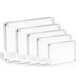 thumbnail image 2 of Acrylic Picture Frame, 3 Pack Acrylic Photo Frames Horizontal Magnet Double Sided Acrylic Frames, Thick Clear Picture Frame Frameless Transparent Desktop Display, 2 of 7