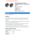 thumbnail image 2 of Upper Radiator Mount Bushing - Compatible with 2011 - 2015 Chevy Cruze 2012 2013 2014, 2 of 2