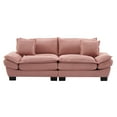 thumbnail image 6 of SOULART 84" Cloud Couch, Pink Sectional Sofa, Loveseat for Small Spaces with Pillows, 6 of 12
