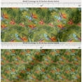 thumbnail image 2 of Soimoi Cotton Poplin Fabric Tropical Leaves,Plumeria & Heliconia Floral Printed Fabric 1 Yard 56 Inch Wide, 2 of 7