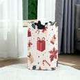thumbnail image 6 of Yayeee Freestanding Laundry Hamper with Handle Collapsible Large Storage Basket for Clothes, Red Christmas Box Pattern, 6 of 7