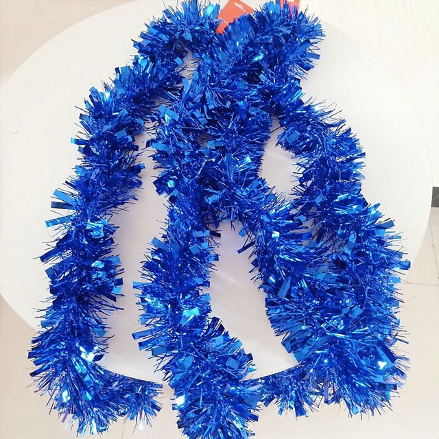 Oropel caliente de la Navidad del oro de la venta, oropel decorativo del alambre de la hoja para el partido/el día de fiesta/la Navidad decorativos
