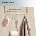 thumbnail image 5 of Over The Door Hooks, Over Door Towel Racks With 6 Adjustable Hooks For Hanging Heavy Coats/towel, 5 of 5