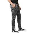 thumbnail image 3 of Ma Croix Mens Marled Jogger Pants Brushed Basic Solid Sweatpants, 3 of 4
