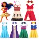 thumbnail image 2 of Vestido de princesa Disney Moana Elena para niña, ropa informal para fiesta de cumpleaños, vacaciones, disfraces de Rapunzel Frozen Blancanieves, 2 of 5