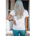 thumbnail image 1 of POGLIP T-Shirt à Manches Courtes Imprimé Végétal Blanc BAHAMAS pour Femmes, 1 of 6