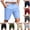 Blue, variant on Chiccall Men's Lightweight Dress Shorts Comfy Wrinkle-Free Work Shorts Casual Stretch Quick Dry Wicking with Pockets