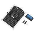 thumbnail image 2 of Kit controlador de panel solar monocristalino de 30 W y 18 V para autocaravana o casa flotante., 2 of 14