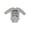 AC-Heather Grey, variant on Little Cousin with Arrows Boys or Girls Long Sleeve Baby Bodysuit