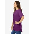 thumbnail image 3 of Woman Within Plus Size Perfect Short-Sleeve Boatneck Tunic, 3 of 6
