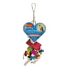 Hartz Feather Frenzy Bird Toy, Rope and Wood Combination