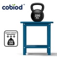 thumbnail image 6 of Cobiod 14 x 18.4 Inch Double Tier All Weather Patio End Table HDPE Outdoor End Table for Porch Lawn Poolside Fire Pit Durable Fits Adirondack Chairs,navy, 6 of 9