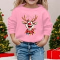 thumbnail image 2 of MIASHUI Chandail à Capuchon et Chandails en Molleton pour Filles Automne Hiver Imprimé de Noël Col Rond Manches Longues Décontracté Sans Capuche pour Filles, 2 of 4