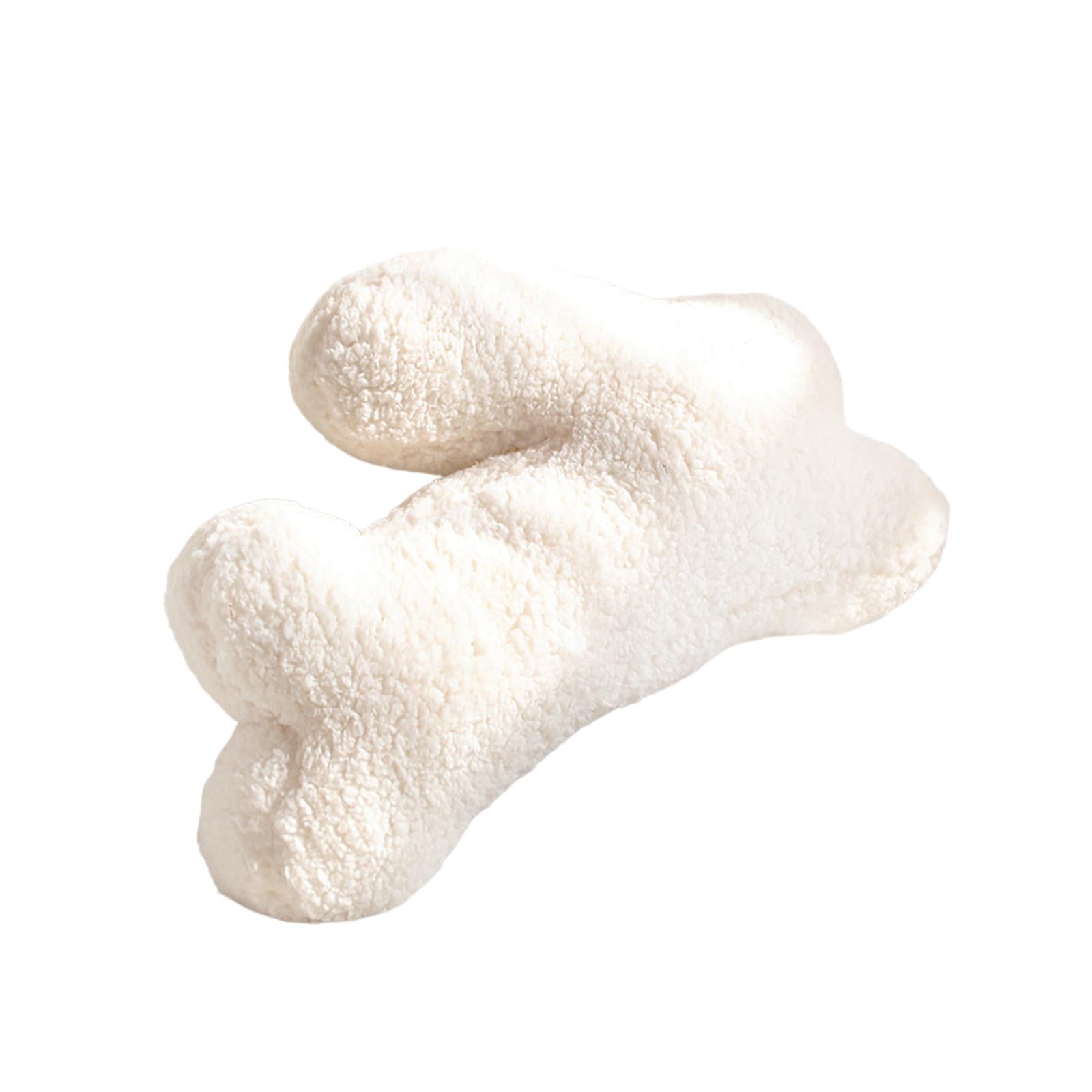 LeeQinersw Silhouette Rabbit Plush Toy Throw Pillow Stuffed Comfortable Super Soft for Kids White