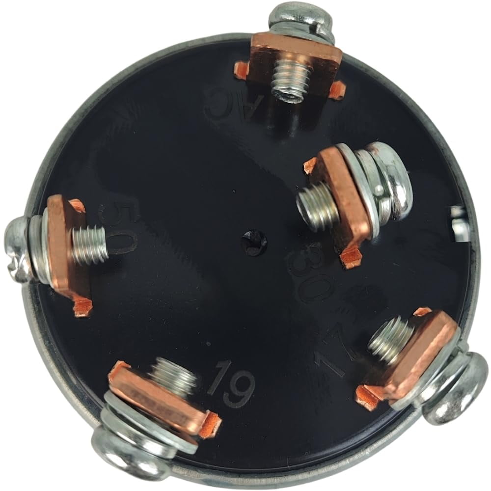 Ignition Switch w/ 301 Key 933110-00100 933110-00200 Compatible with Yanmar Excavator C50R C60R C80R B08-3 C50R C60R C80R Engine 3TNV76 3TNV76-NBK 3TNE74 3TNE74-G1A