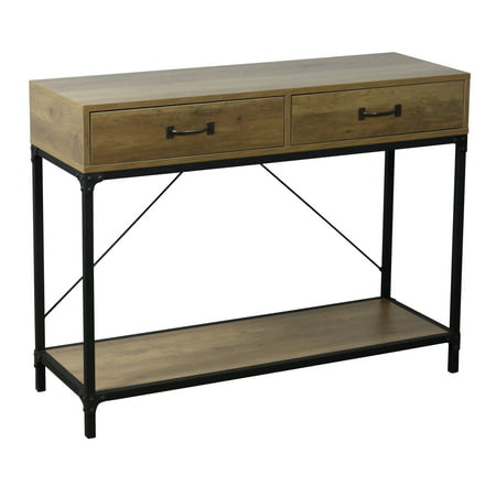 Antique Console Table with 2 Drawers and 1 Shelf - Walmart.com