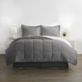 thumbnail image 2 of iEnjoy Home 8-PC Premium Modern Microfiber King Bed in a Bag in Gray, 2 of 3