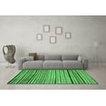 thumbnail image 3 of Ahgly Company Indoor Round Abstract Emerald Green Modern Area Rugs, 3' Round, 3 of 4