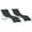 Black, variant on Outsunny Pool Chaise Lounge Chairs Set of 2, S-shaped Foldable Outdoor Chaise Lounge Chair Reclining for Patio Beach Garden With 264lbs Weight Capacity, Black