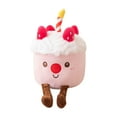 thumbnail image 3 of Pastel de peluche de juguete, cupcake de peluche, animal de peluche, accesorio para fotos, adorable juguete de acompañamiento para fresa, 3 of 9
