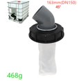thumbnail image 3 of IBC DN150 Elbow Cover Filter Bag Rainwater 45° Water Quality Protection Lid, 3 of 8