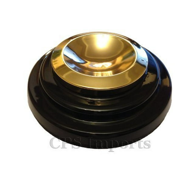 Ebony Grand Piano Caster Cups 5 1/2" (Set of 3)