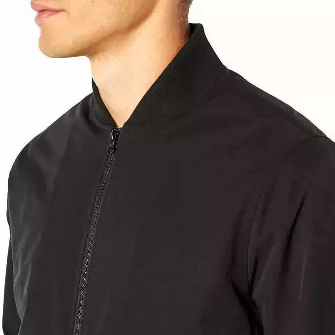 BANANA REPUBLIC ブラック ジップアップジャケット M Banana Republic Men's Bomber Jacket Black Water Repellent Size S