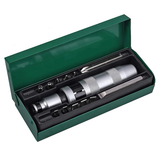 Juego De Destornilladores De Impacto De 13 Uds, Juego De Destornilladores De Choque De Alta Resistencia, Kit De Extractor De Tornillos, Herramientas Manuales Vogacara TO003450-00
