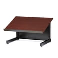 thumbnail image 1 of Audio Visual Direct Freestanding Tabletop Lectern, Black & Cherry (14" H x 18" D x 23.2" L), 1 of 2
