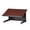 Brown, variant on Audio Visual Direct Freestanding Tabletop Lectern, Black & Cherry (14" H x 18" D x 23.2" L)