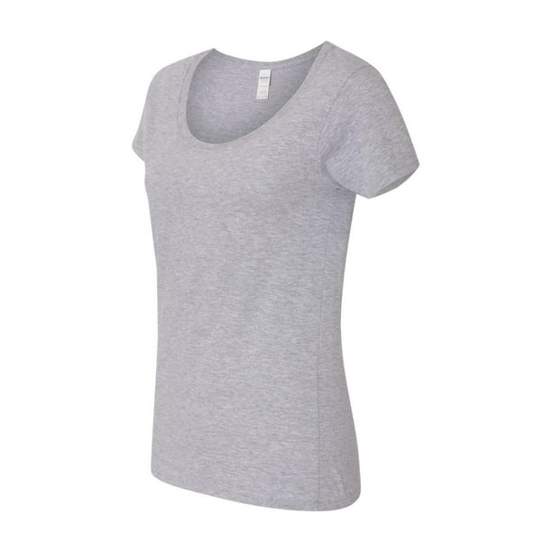 Gildan Softstyle Womens Deep Scoop Neck T Shirt 64550l