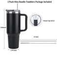 thumbnail image 7 of AYAOQIANG 40 oz Tumbler with Handle and Straw Lid Insulated Tumblers Cups with Lids Straws Double Wall Vacuum Leak Proof Stainless Steel 40oz Tumbler Travel Mug Gifts for Men or Women, 7 of 7